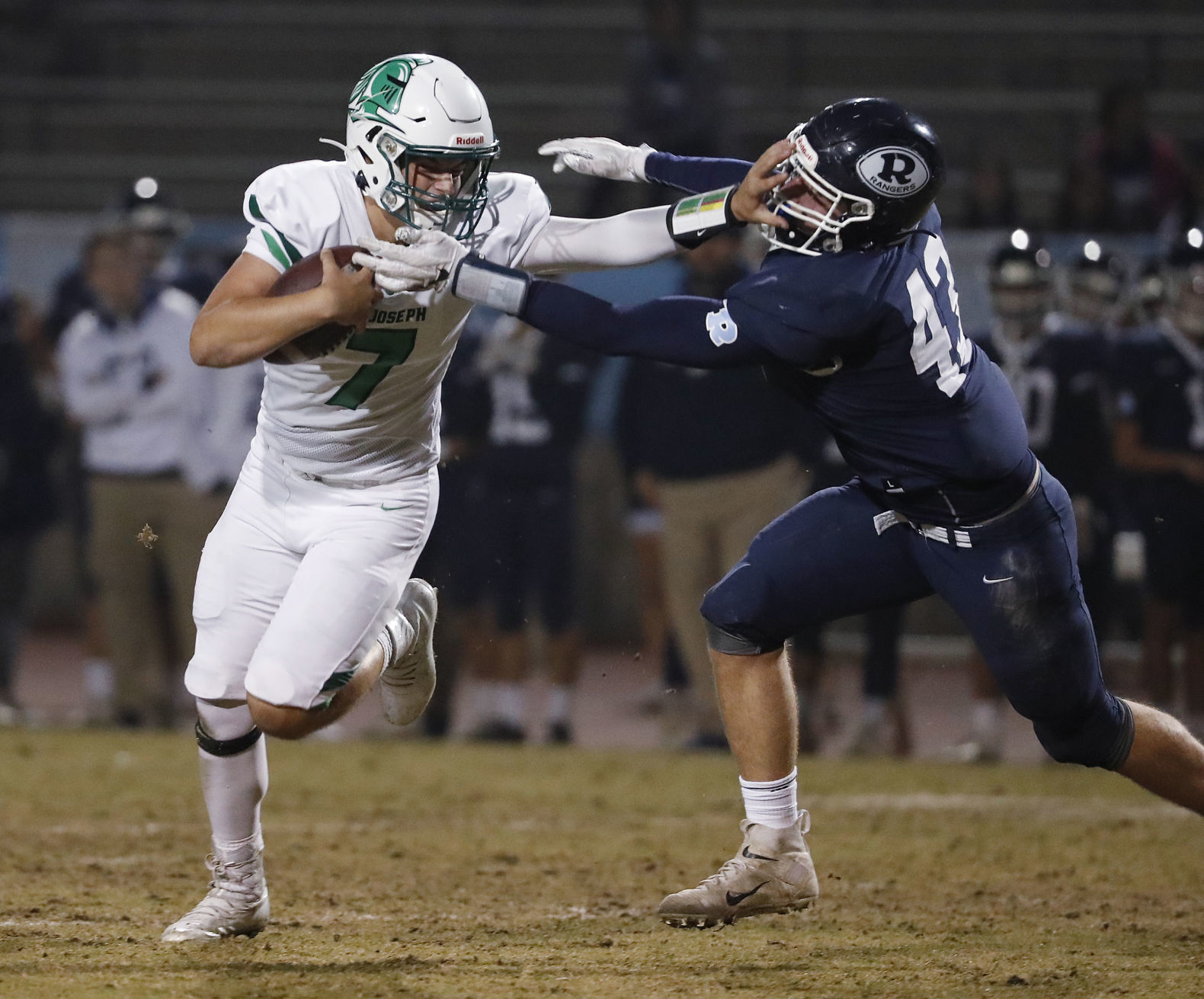 St. Joseph versus Redwood CIF Football Matchup